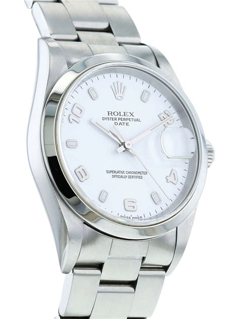 rolex date 34 pre owned|Rolex oyster perpetual date 34mm.